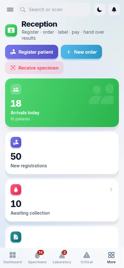PulseLMIS on a phone